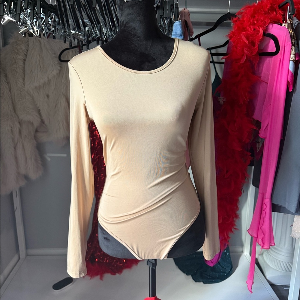 Elegant Cream Long Sleeve Bodysuit